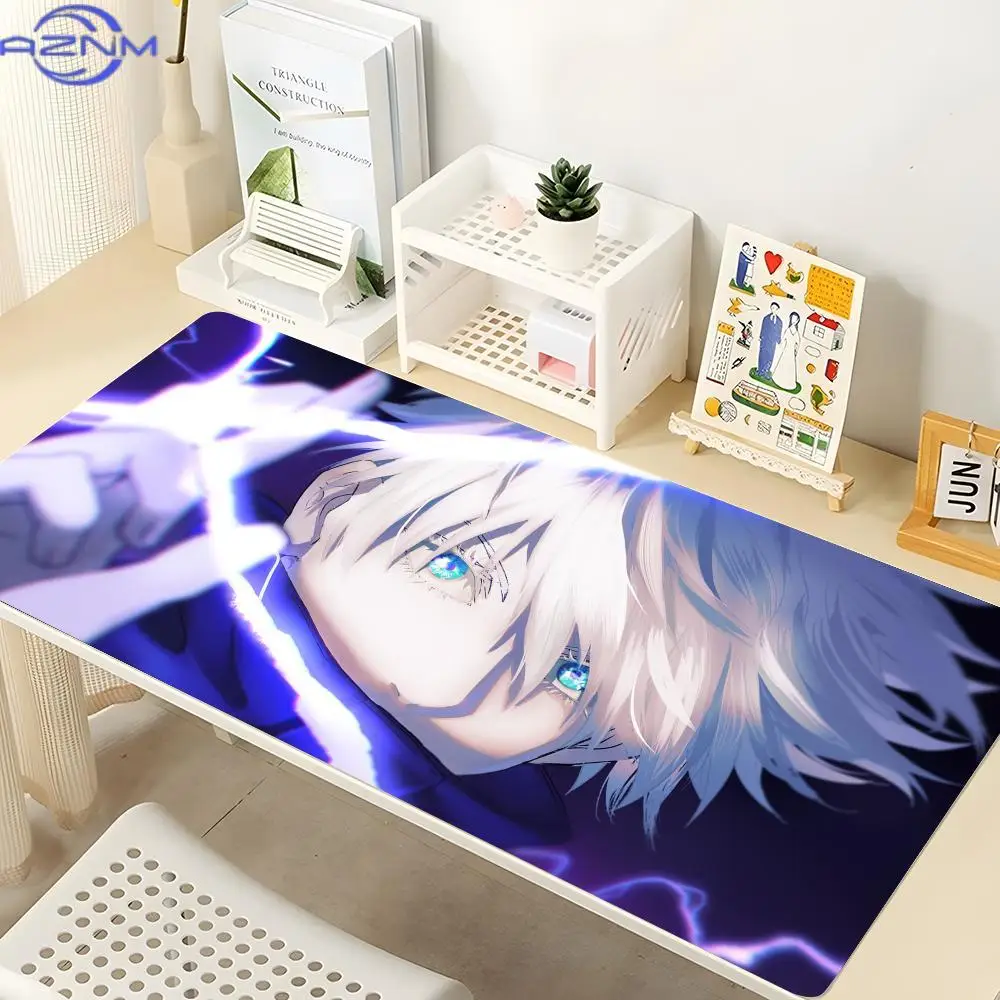 Jujutsu Kaisen Gojo Satoru Mouse Pad Gaming Mousepad Abstract Large 900x400x5mm MouseMat Gamer XXL Mause Carpet PC Desk