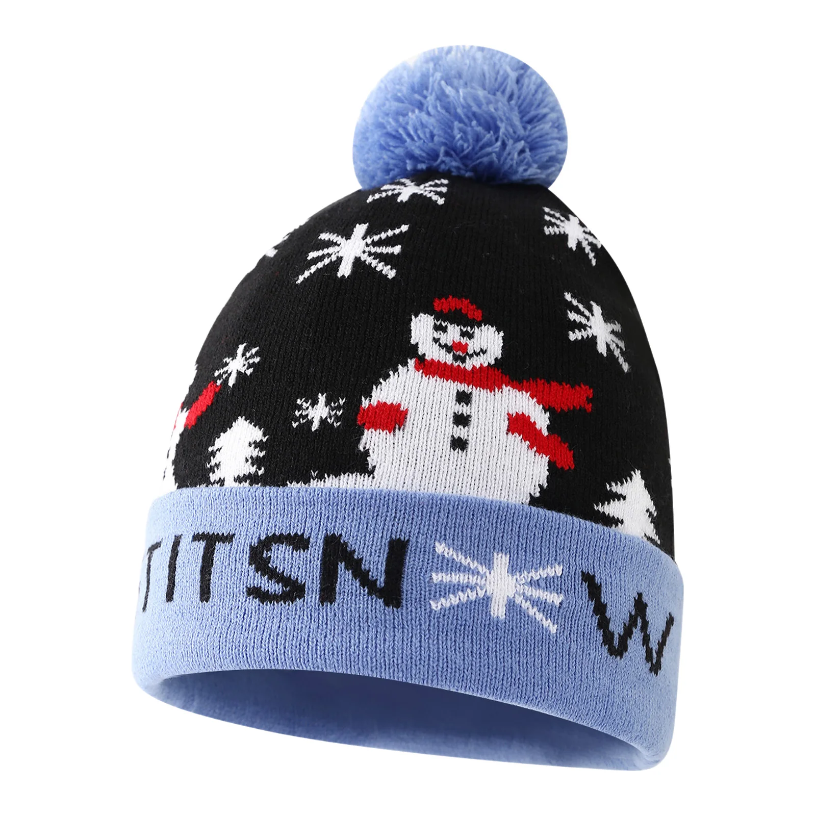 1 pezzo cappello per le vacanze di Natale berretto lavorato a maglia di Natale berretto carino elemento di Natale modelli di cartoni animati design berretto lavorato a maglia di Natale per donna uomo