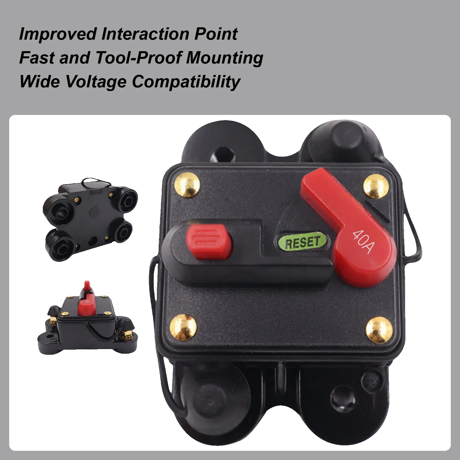 NEW RV Automobile Yacht Boat RV Circuit Breaker Fuse Reset DC 12V 10W Waterproof 30A 40A 50A 60A 80A 100A 120A Car Accessories