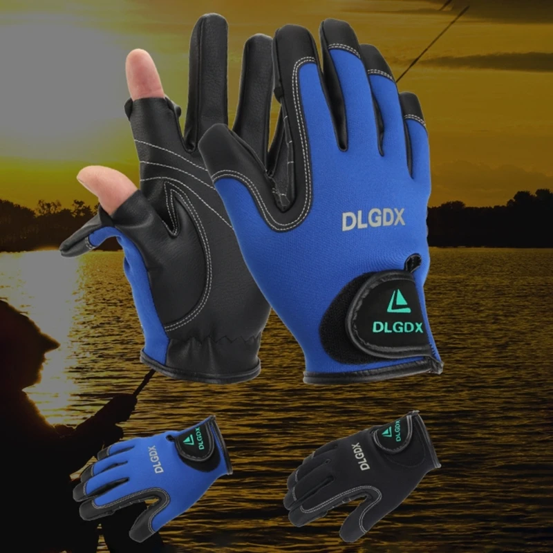 Fishing Gloves for Men,Fingerless Gloves for Winter Summer Outdoor Work Sports Fishing Kayaking Canoeing,Sailing,Rowing 55KD