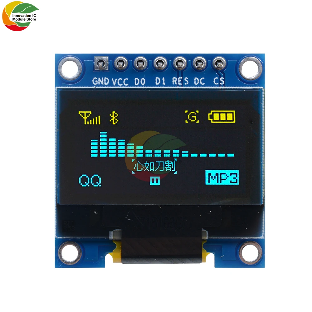 

0.96-inch Monochrome Oled Lcd Display Module With 7pin Control Chip Ssd1306 Supporting Spi/ic
