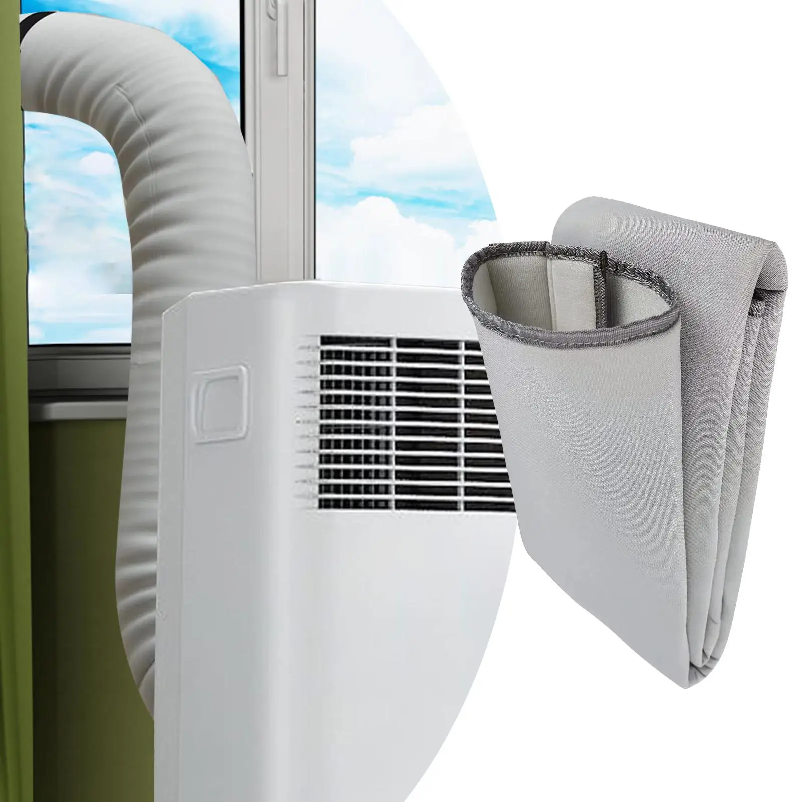 AC Hose Insulation Sleeve Portable Ac Hose Heat Insulation Cover Thickening Air Conditioner Exhaust Tube Protective Wrapping