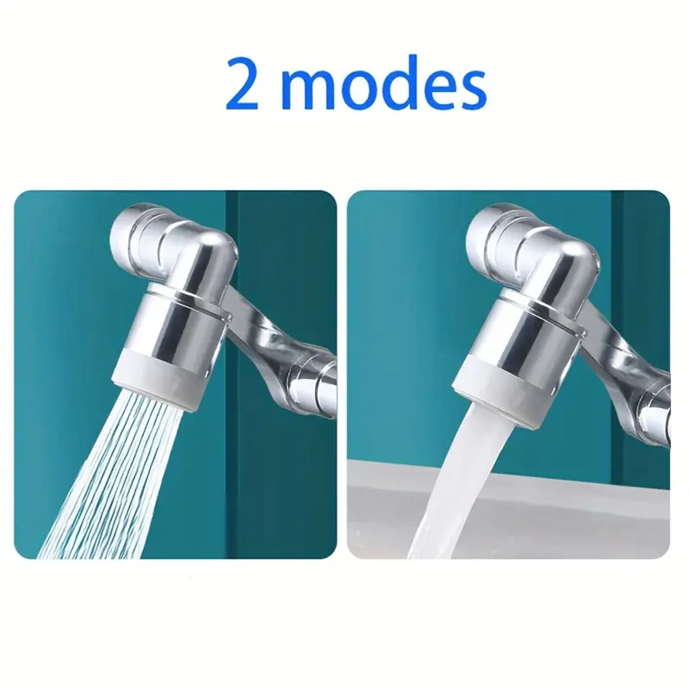 1440° Rotation Faucets Extender Sprayer Head Universal Kitchen Robot Arm Extension Faucet Aerator Mixer Bubbler Water Tap Nozzle