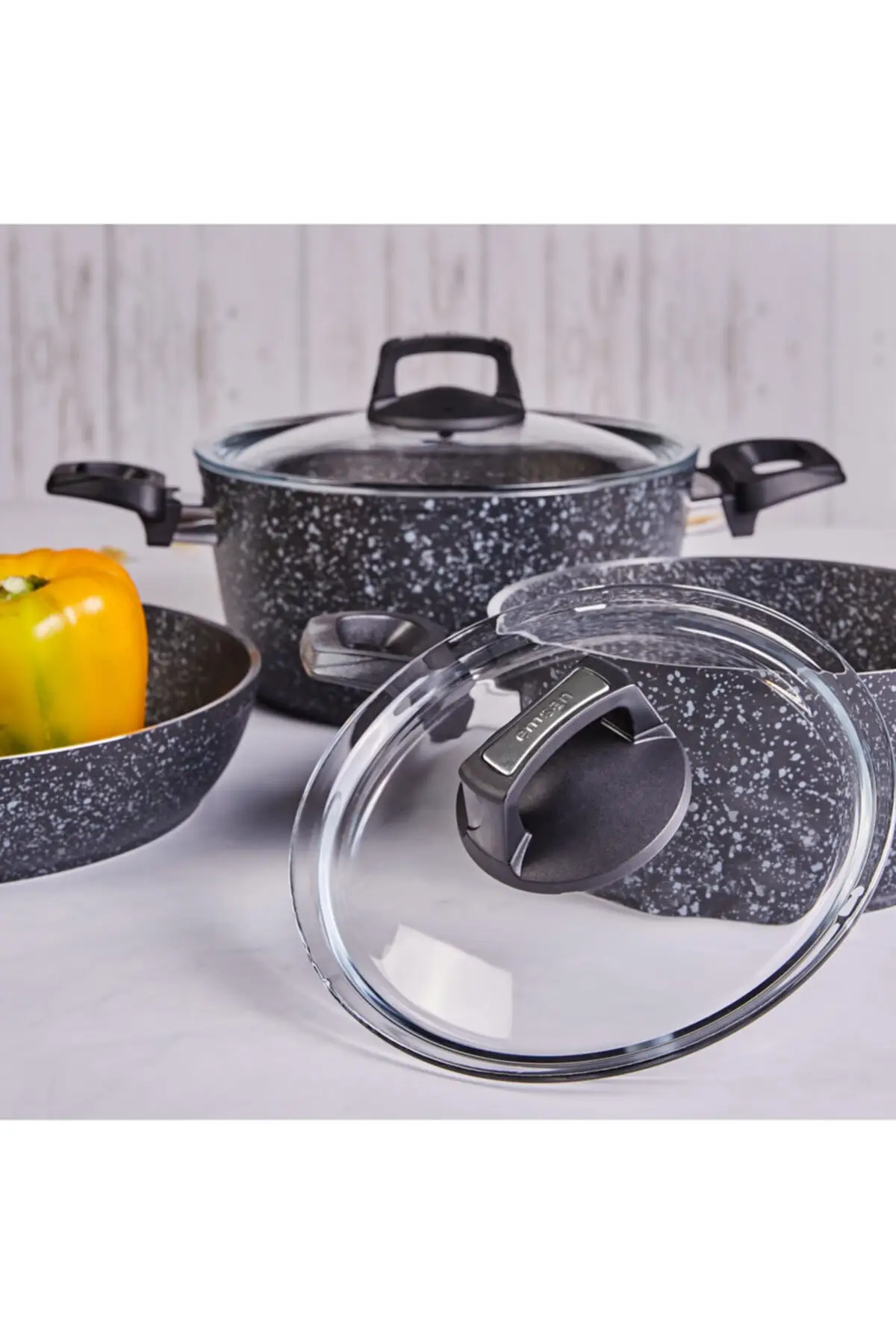 DOLBOVI Oasis Pro 7 piece granite Cookware Set Blue Star Cookware Set