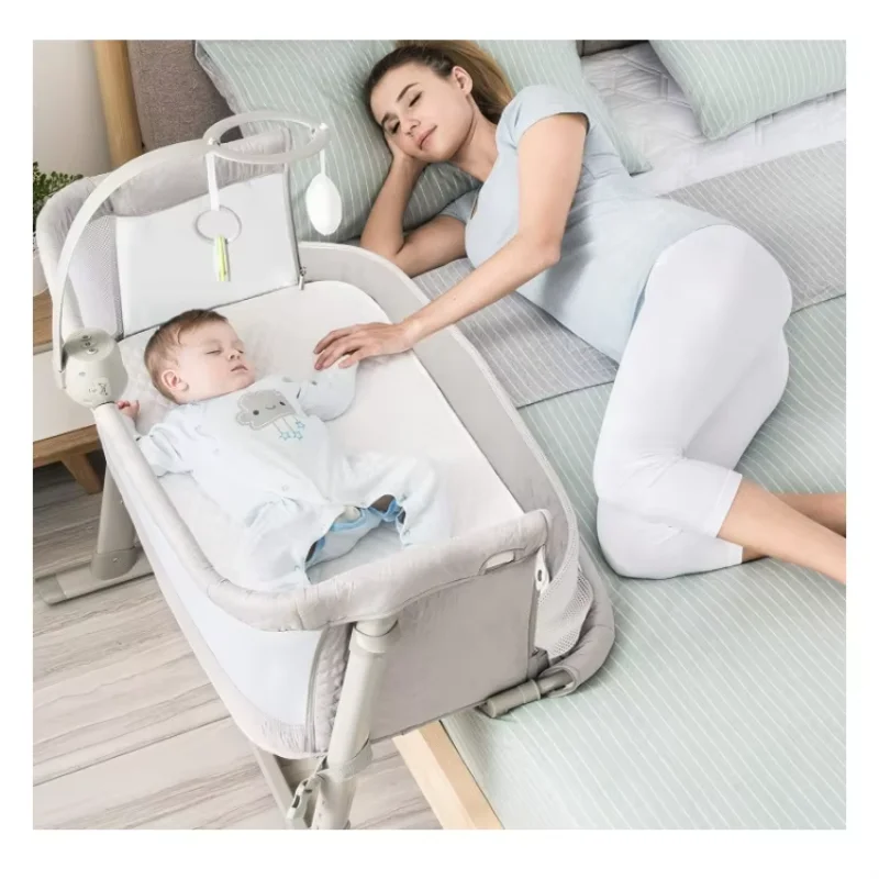 

High quality co sleeper sturdy beautiful color unisex bedside crib bed bedside infant baby bassinet