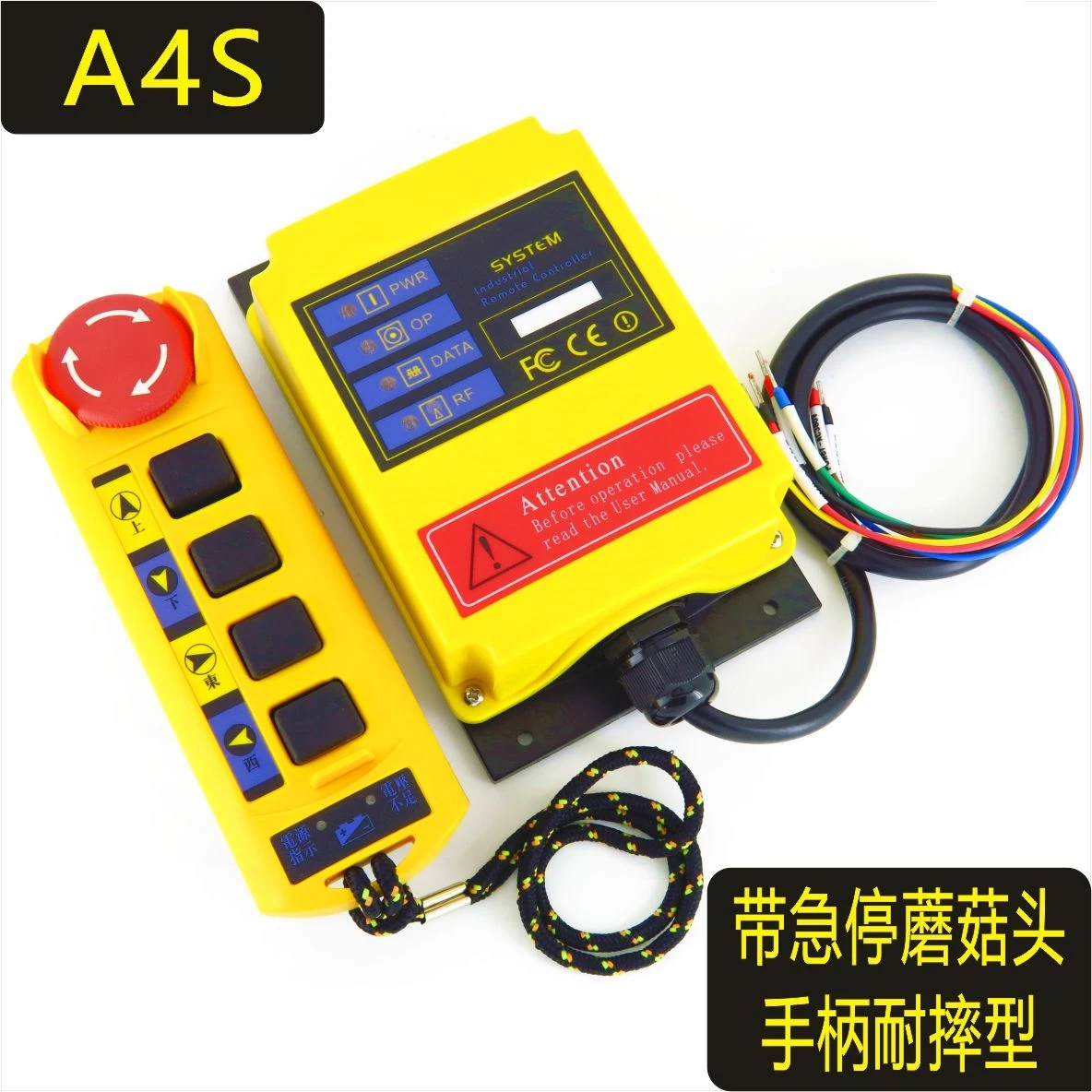 1 Speed 1 transmitter Control Hoist Crane Radio Remote Control System Controller A4S AC DC 12V/24V/36V/110/220V/380/415V