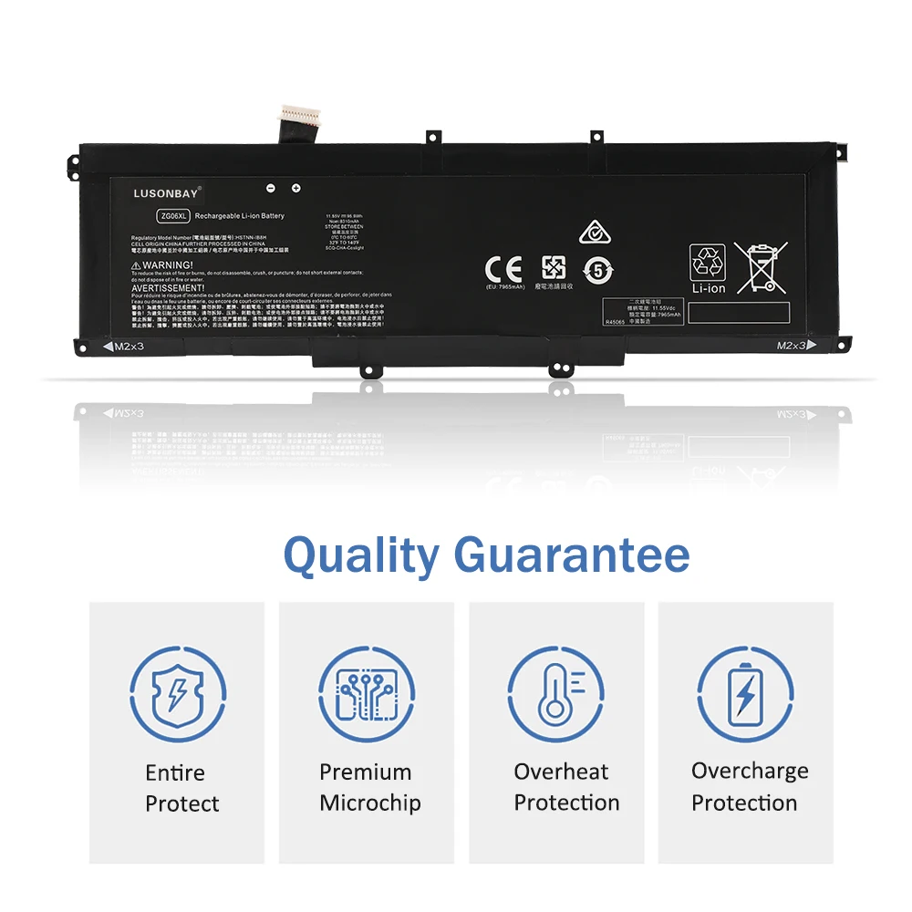 ZG06XL Battery For HP Elitebook 1050 G1 Series For ZBook Studio X360 G5 Series HSTNN-IB8H HSN-Q11C L07046-855 8310mAh