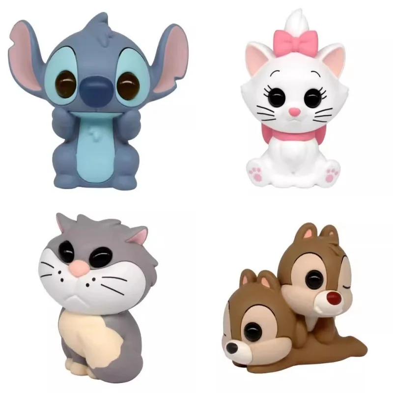 

TOMY Original 4Pcs Gashapon チップとデール Disney Anime Figure Toys For Kids Gift Collectible Model Ornaments