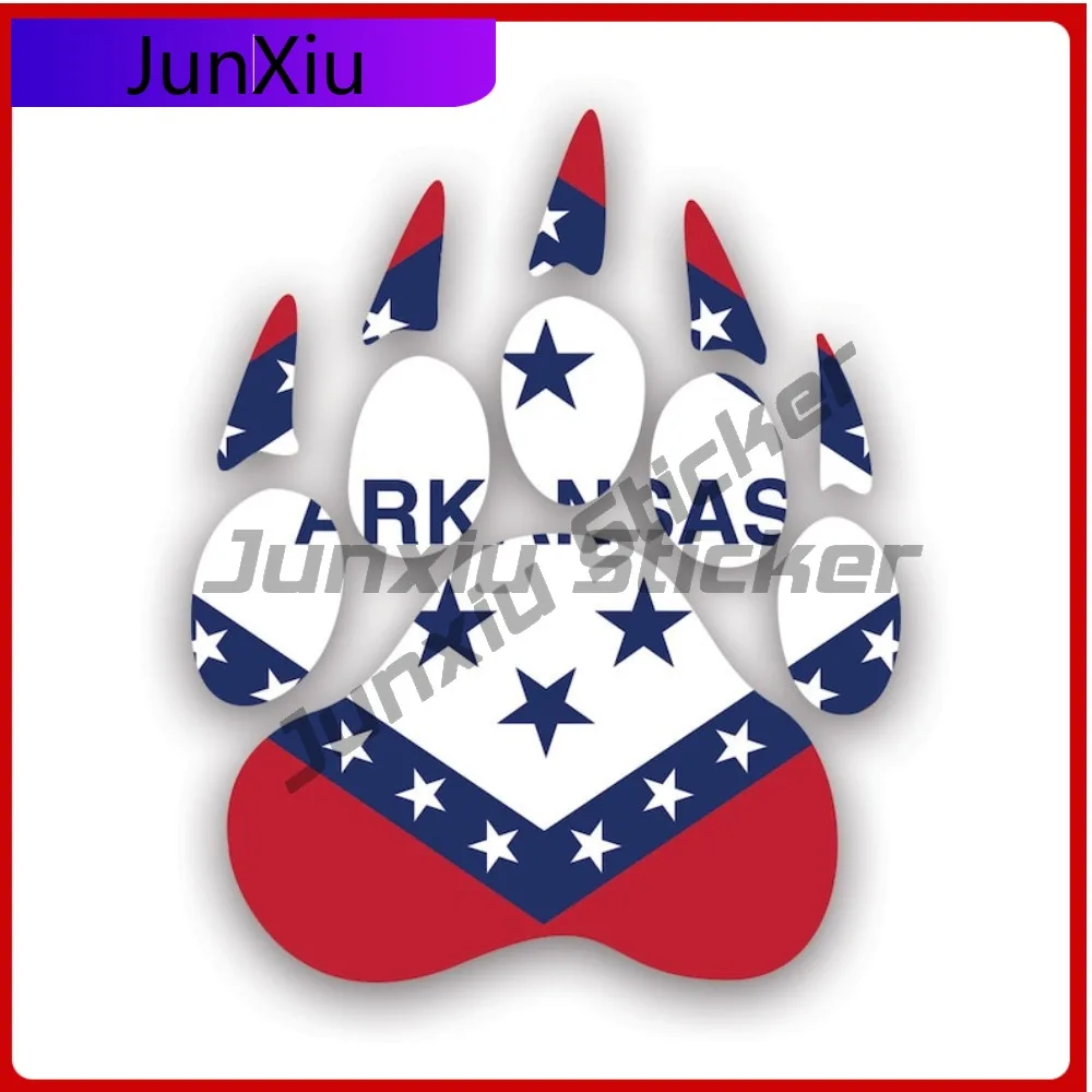 

Arkansas State Bear Print Shaped Sticker Cool Car Waterproof Vinyl Decal For Motorcycle Helmet Sticker Outdoor Creative Outdoor