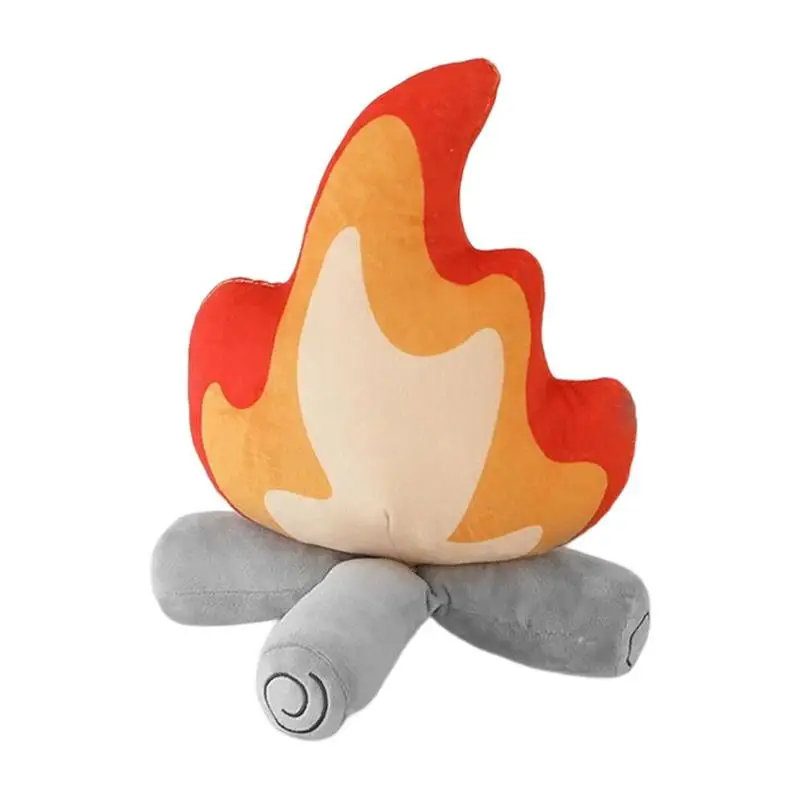 Simulation Funny 30cm Bonfire Plush Toy Soft And Comfortable Floor Pillow Cushion Stuffed Cartoon Fire Doll Gift For Kids