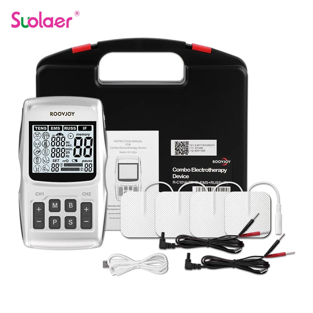 Physiotherapy Tens Muscle Stimulator Electric EMS Acupuncture Body Massage Digital Therapy Slimming Machine Electro Stimulator