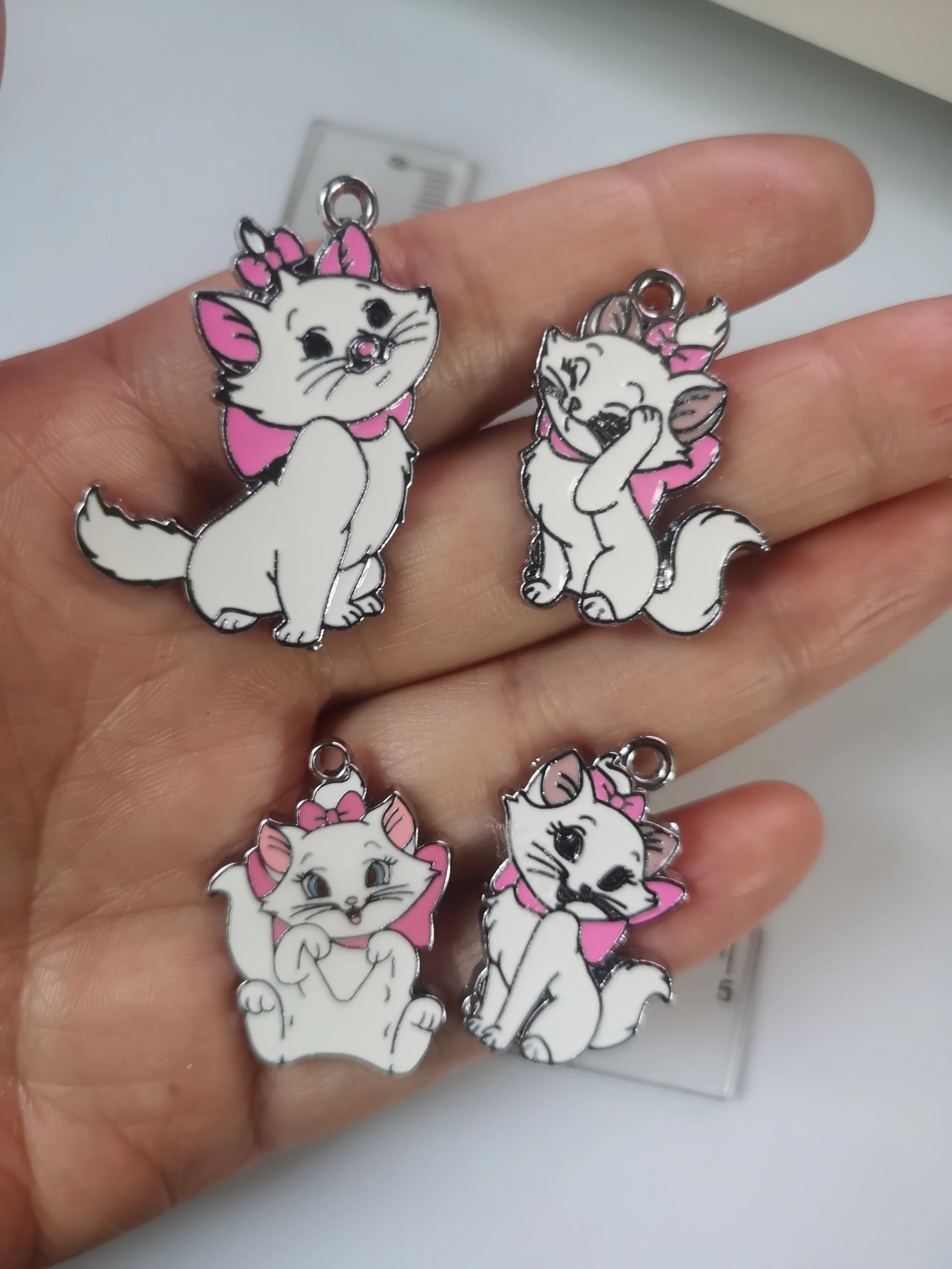 

10pcs Cartoon Charm Jewelry Making Enamel Pendant DIY Earring Necklace Bracelet Accessories Alloy