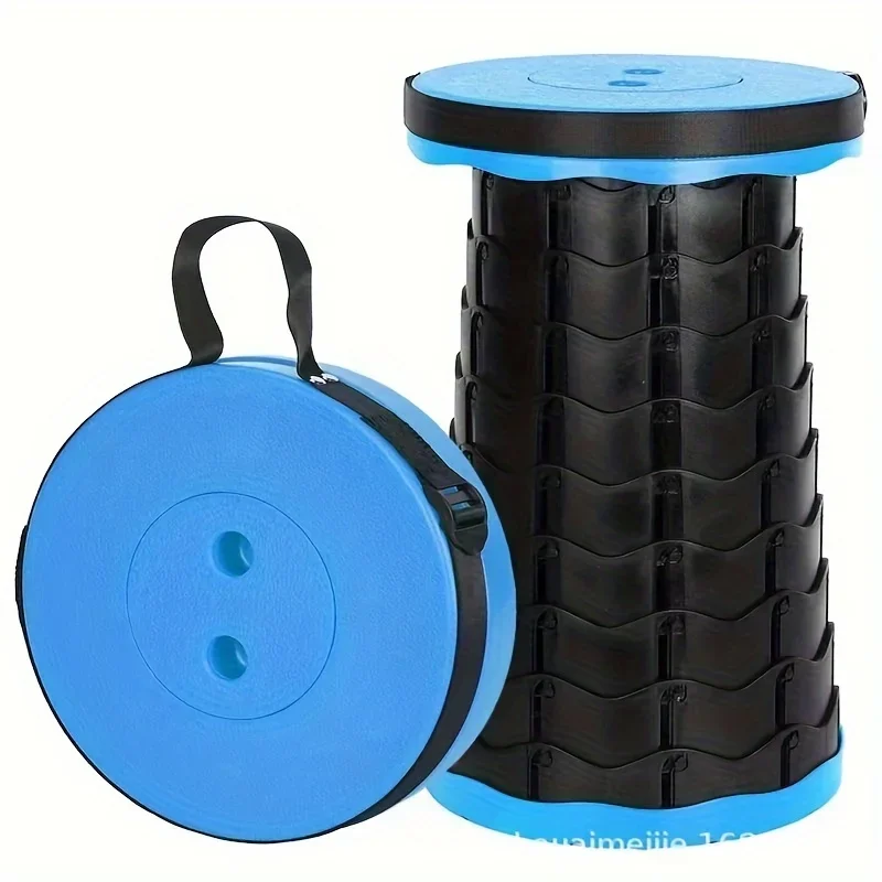 Folding Lightweight Stool, Portable Foldable, Retractable Stool, Suitable for Outdoor Camping, Fishing, Hiking, Barbecue