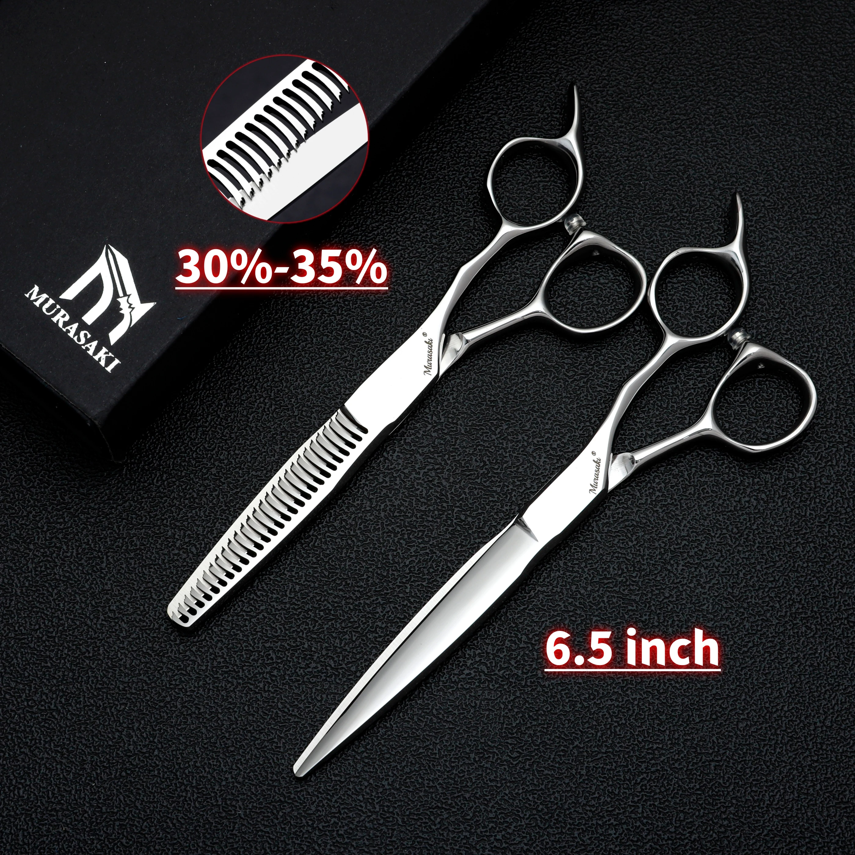 MURASAKI Professionelle Friseurschere, 6,0 bis 6,8 Zoll VG10 Stahl Haarschneideschere, Hochwertige Friseursalon-Accessoires – Detail 24