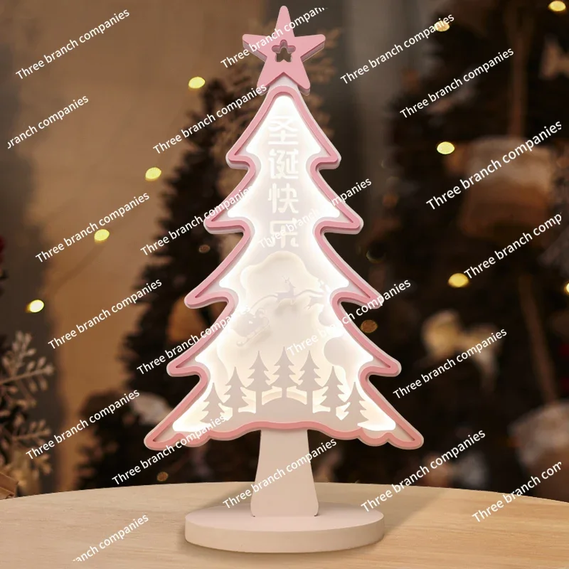 2024 New Christmas Tree Elk Christmas Deer Ornament Shopping Mall Meichen Hotel Window Scene Arrangement Ornament