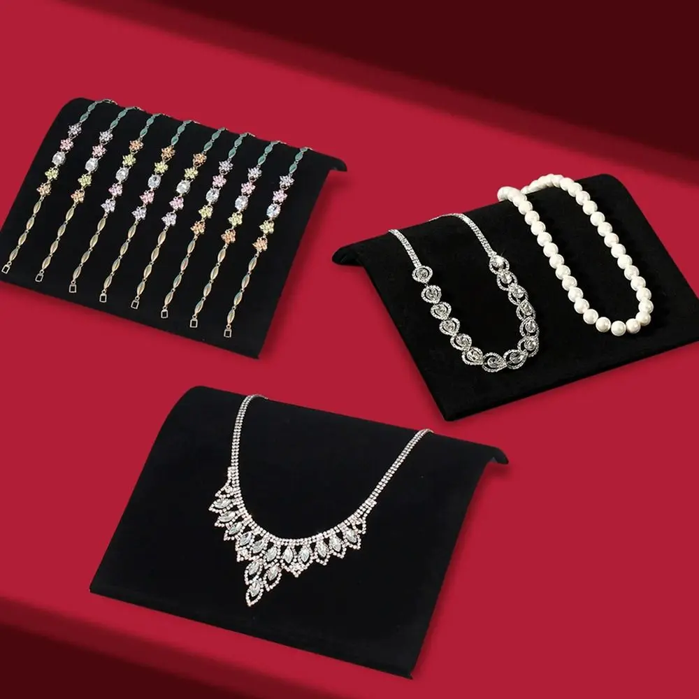 S-vormige kettingen schildersezel showcase fluwelen mode-sieraden collectie rek oorbellen sieraden display