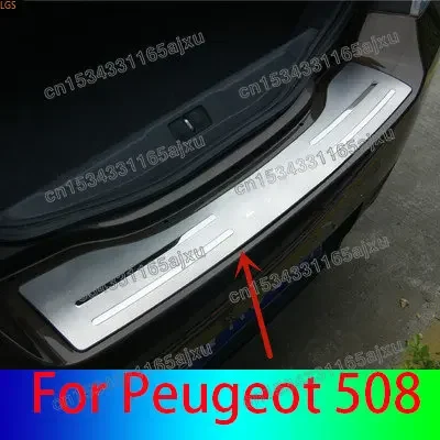 Car Accessories For Peugeot 508 2011-2017 High-quality Stainless Steel Trunk Threshold Guard Plate Anti-scratch Protection