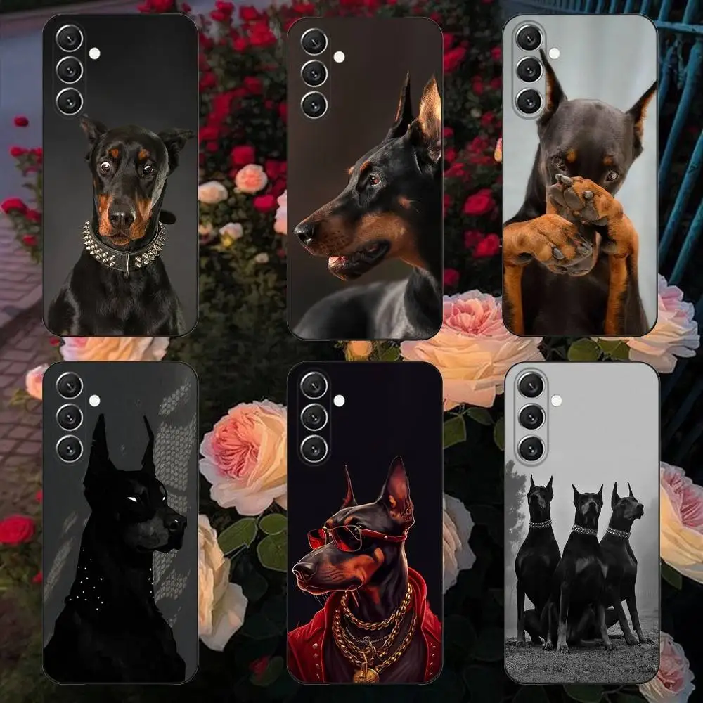 

Doberman dog Phone Case Phone Case For Samsung Galaxy A13,A21s,A22,A31,A32,A52,A53,A71,A80, Soft Black Shell