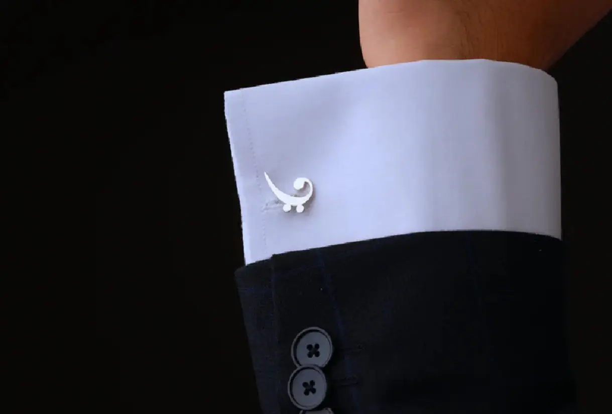 

Exclusive stainless steel note shaped cufflinks for music enthusiasts, wedding groomsmen gifts, cufflink accessories