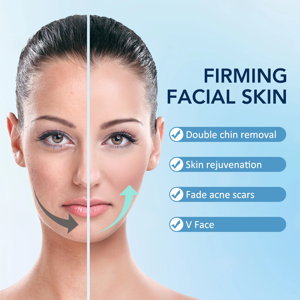 V Face Lifting Beauty Device Double Chin Remove EMS Lift Machine Facial Slimming Massage With Voice Beauty Care Gift