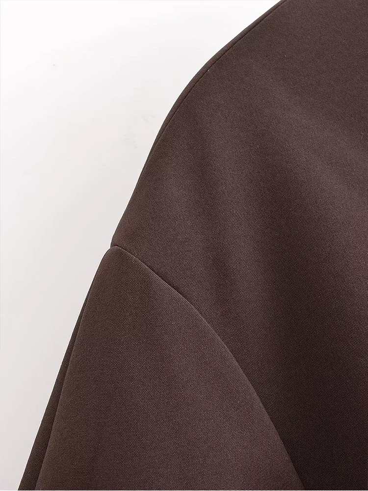 ملابس نسائية للتجارة الخارجية على الطراز الأوروبي والأمريكي موضة جديدة لعام 2024 سترة بدلة نسخة بالون مناسبة تمامًا