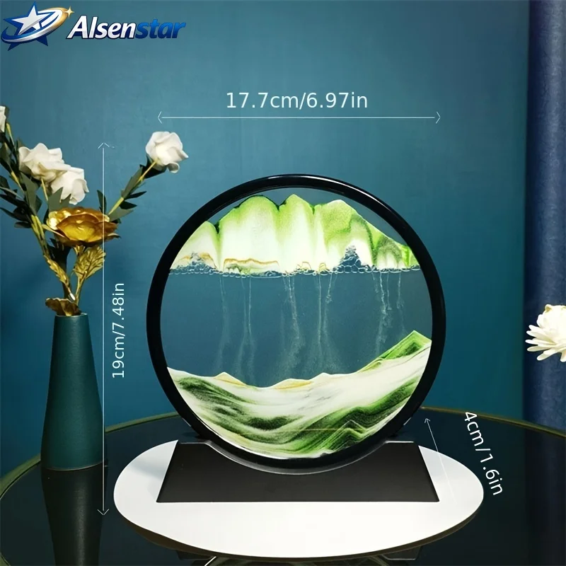 1PC Quick Sand Painting Kit Marine Theme Decompression Art Leaf Decoration Creative Office Decor Gift