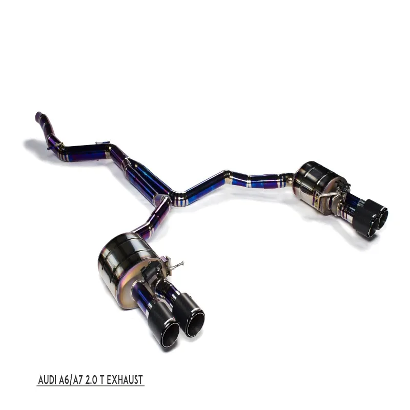 

High Performance Exhaust Catback Pipe for AUDI A6 A7 2.0T With Valvetronic Exhaust Titanium Alloy