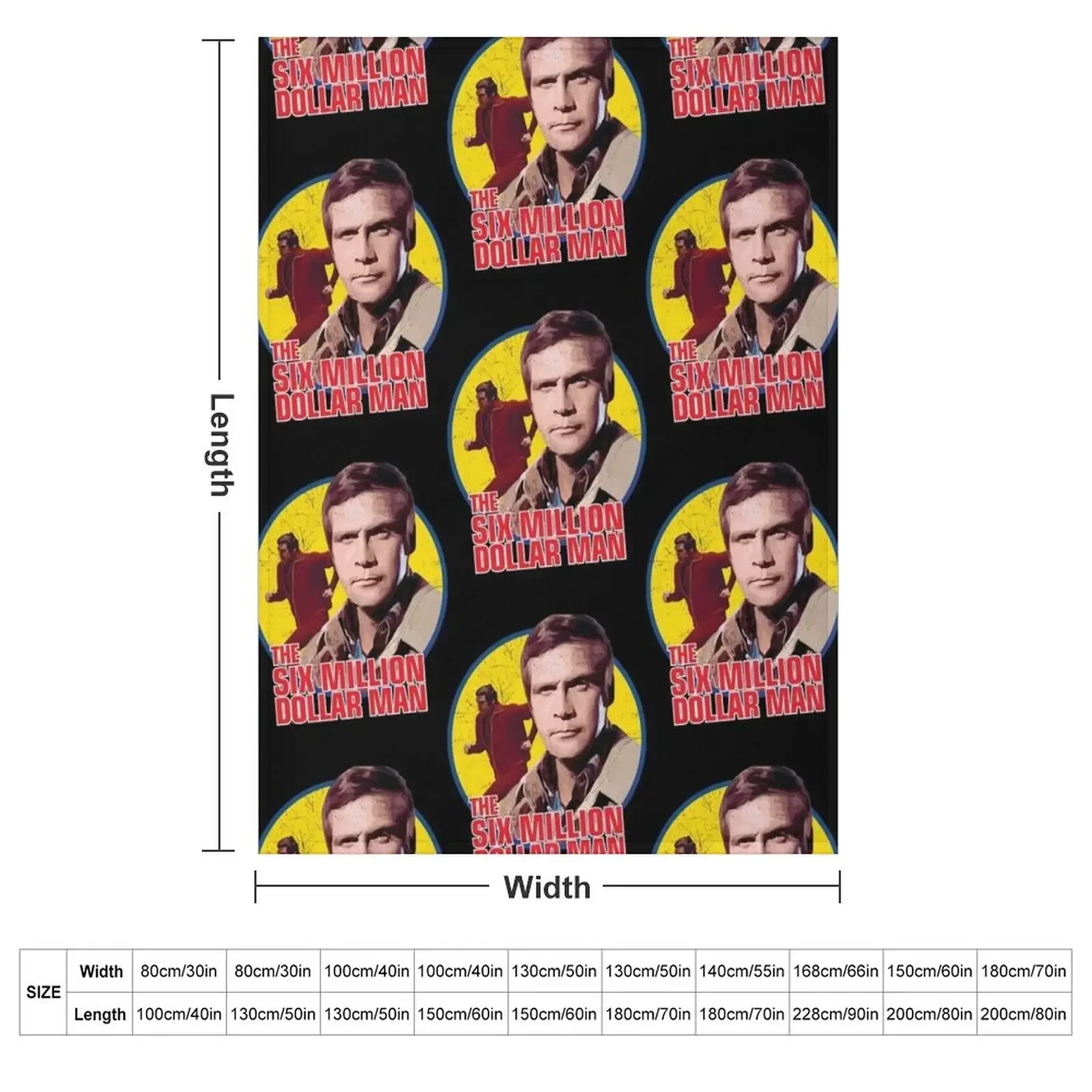 The six million dollar man vintage Throw Blanket Moving Large Personalized Gift Thins Summer Decorative Sofas Blankets