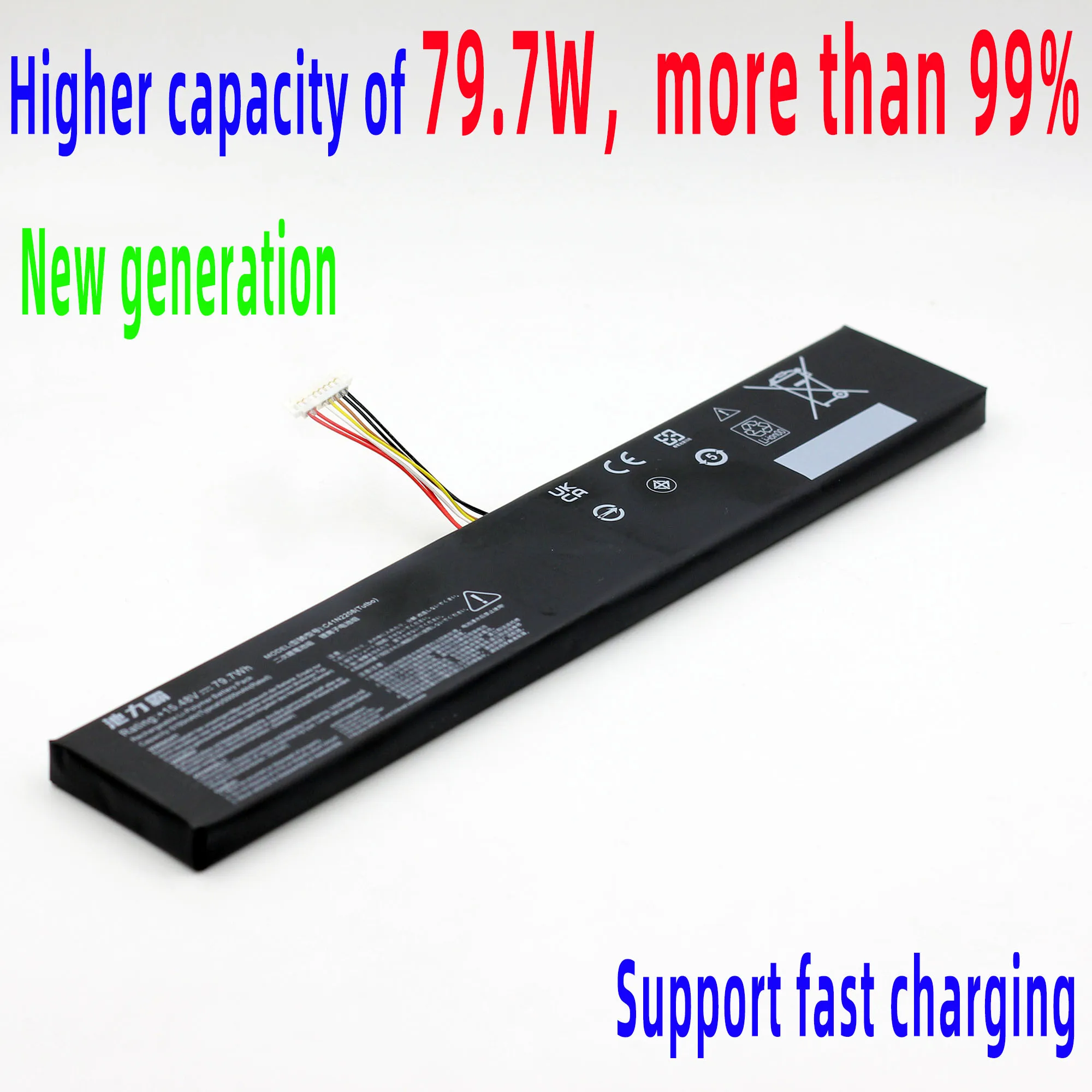 

For ASUS ROG ALLY replacement battery expansion battery with a capacity of 74/79.7Wh mod upgrade RC71L/PC71L C41N2208