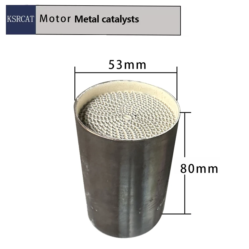 53*80MM High Quantity Motor Catalytic Converter Euro 5 6 Metal 200cpsi for Exhaust Performance Catalytic Converters