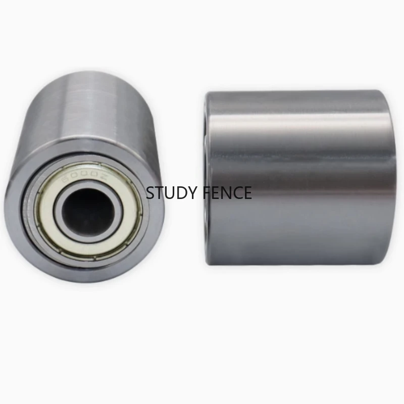 1 قطعة عجلة معدنية مزدوجة تحمل 50x80 مللي متر المنسوجة حزام الرملي آلة ناقل عجلة مسطحة بكرة المهمل عجلة إكسسوارات الأجزاء الداخلية للكمبيوتر