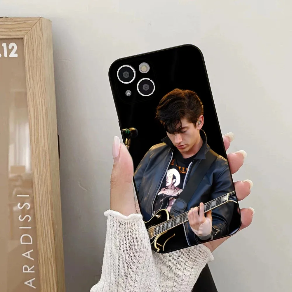 Rock Alex Turner Phone Case For iPhone 15,14,13,12,11 Plus,Pro,Max,XR,XS,X,7,8 Plus,SE,Mini Silicone Soft