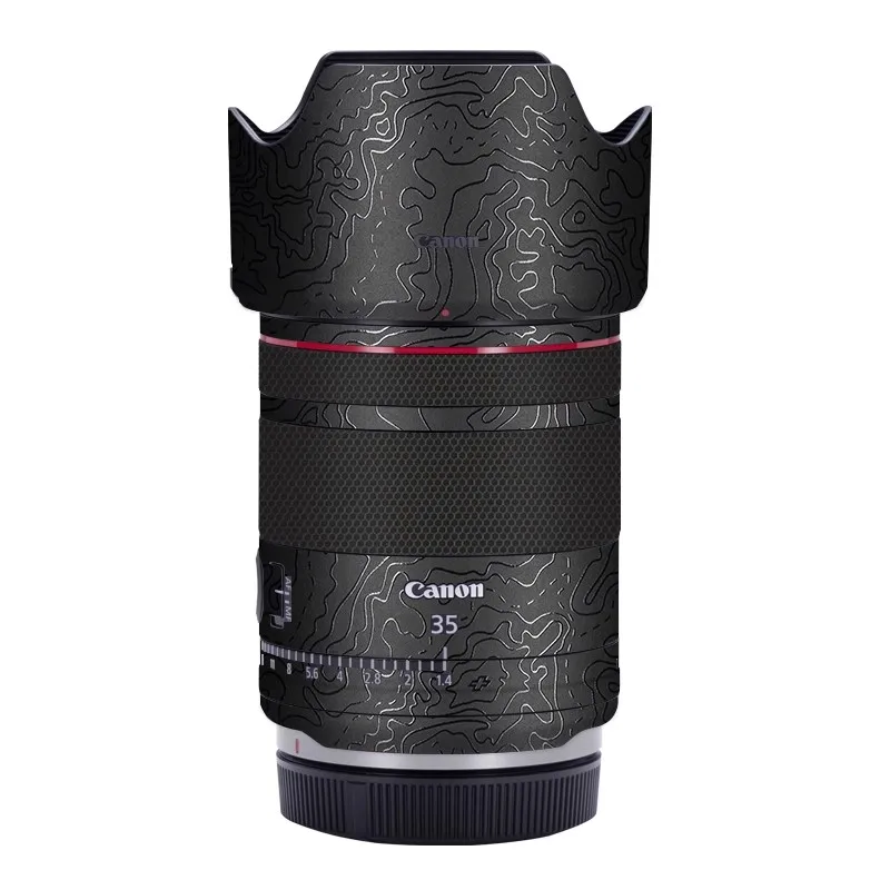 RF 35 F 1.4 L كاميرا 3M الفينيل التفاف ملصق مائي الجلد فيلم المضادة للخدش عدسة الجسم واقية ملصق لكانون RF 35 مللي متر F1.4 L VCM F/1.4