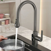 Digital Display Kitchen Faucet Cold Hot Water Mixer Tap Sprayer Stream Rotation Sink Tapware Wash For Kitchen 3 Mode Pull Out