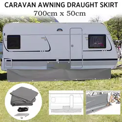 Caravan Awning Draught Skirt 700X 50cm Deep With 150x50cm Wheel Arch Covers Set For Outdoor Motorhome Draft Campervan