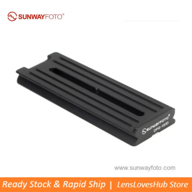 

SUNWAYFOTO DPG-120DR 120mm Universal Arca Swiss Quick Release Plate for DSLR Camera and Long Lens,1/4" Screw