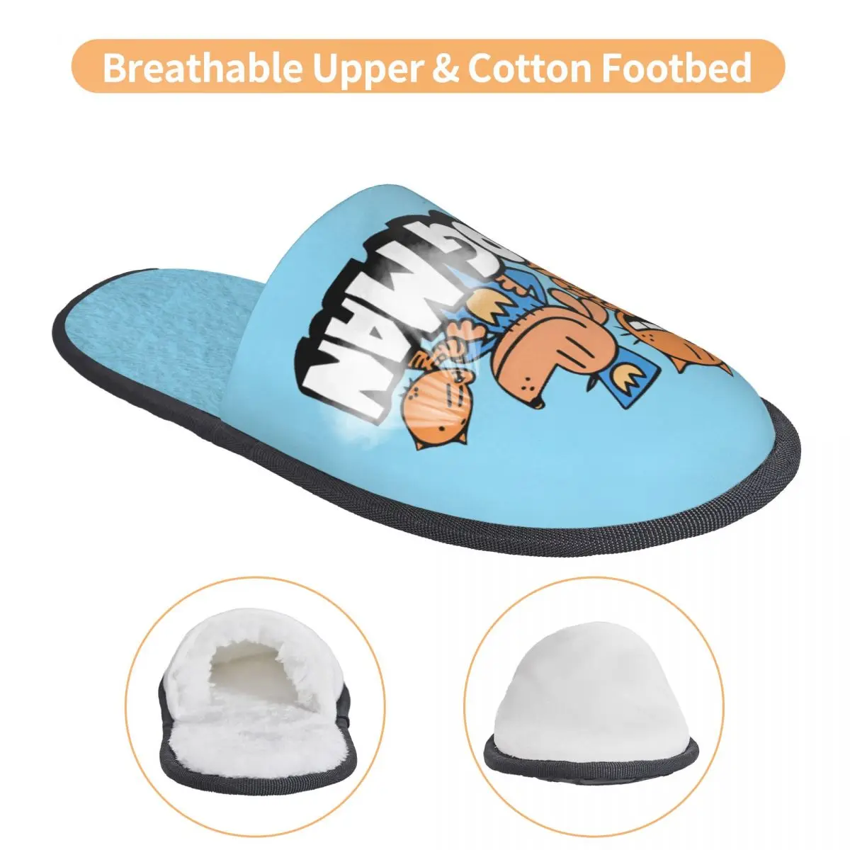 مخصص الكلب رجل و ليل بيتي رغوة الذاكرة النعال النساء دافئ دافئ مضحك شرطي الكلب النعال المنزل العالمي #3