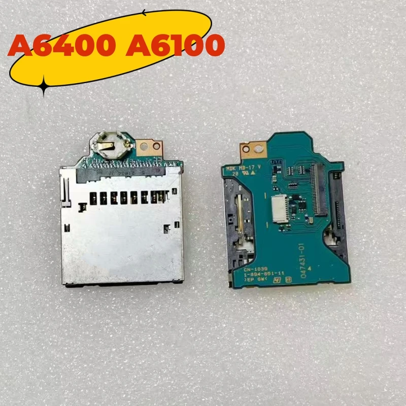 

98% новый для Sony A6400 A6100 ILCE-6400, слот для карт, плата CN-1039, детали, аксессуары для камеры, сменные запасные части