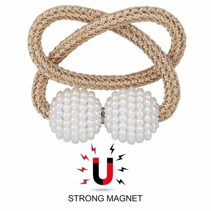 Curtain Clip Magnetic Curtain Holders Tie Back Buckle Clips Hanging Ball Buckle Tie Back Curtain Decor Accessories