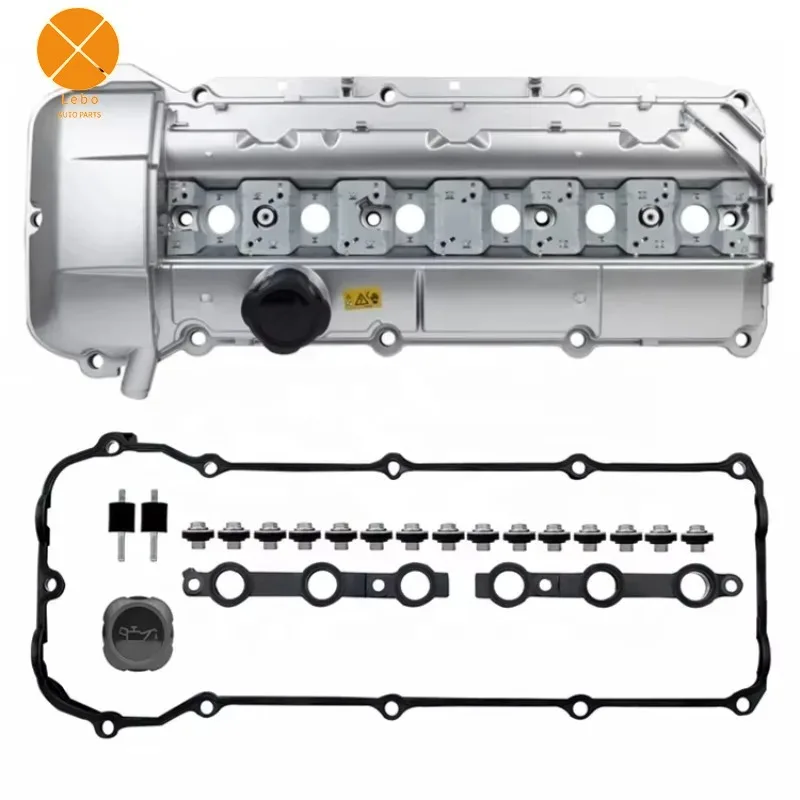 11121432928 11121437395 الألومنيوم/البلاستيك طقم غطاء صمام المحرك لسيارات BMW M54 غطاء الصمام E36 E34 Z8 323i 330Ci X5 3.0i #2