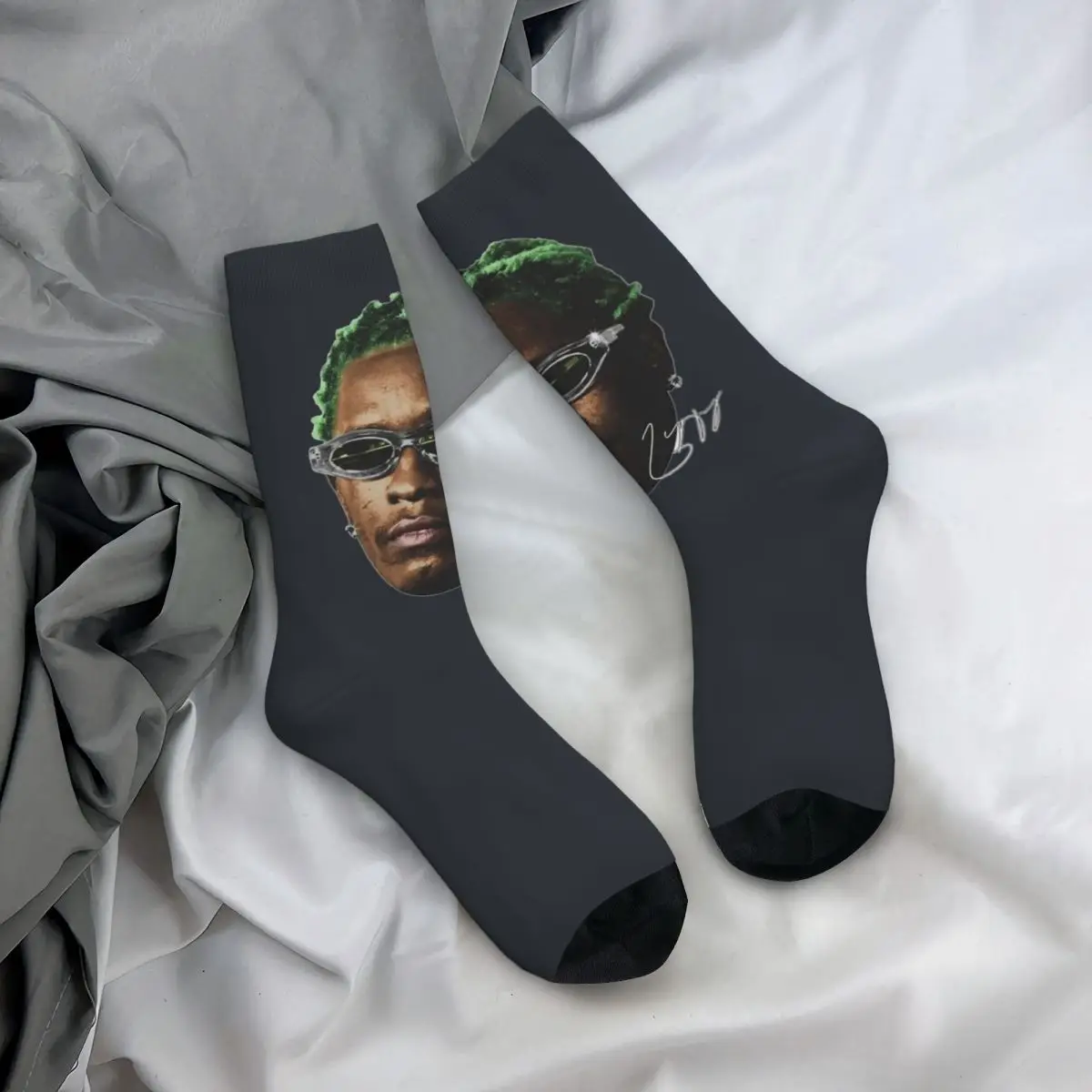 Tupacs Socks young thug Funny Stockings Men Quality Outdoor Sports Socks Winter Printed Anti Sweat Socks