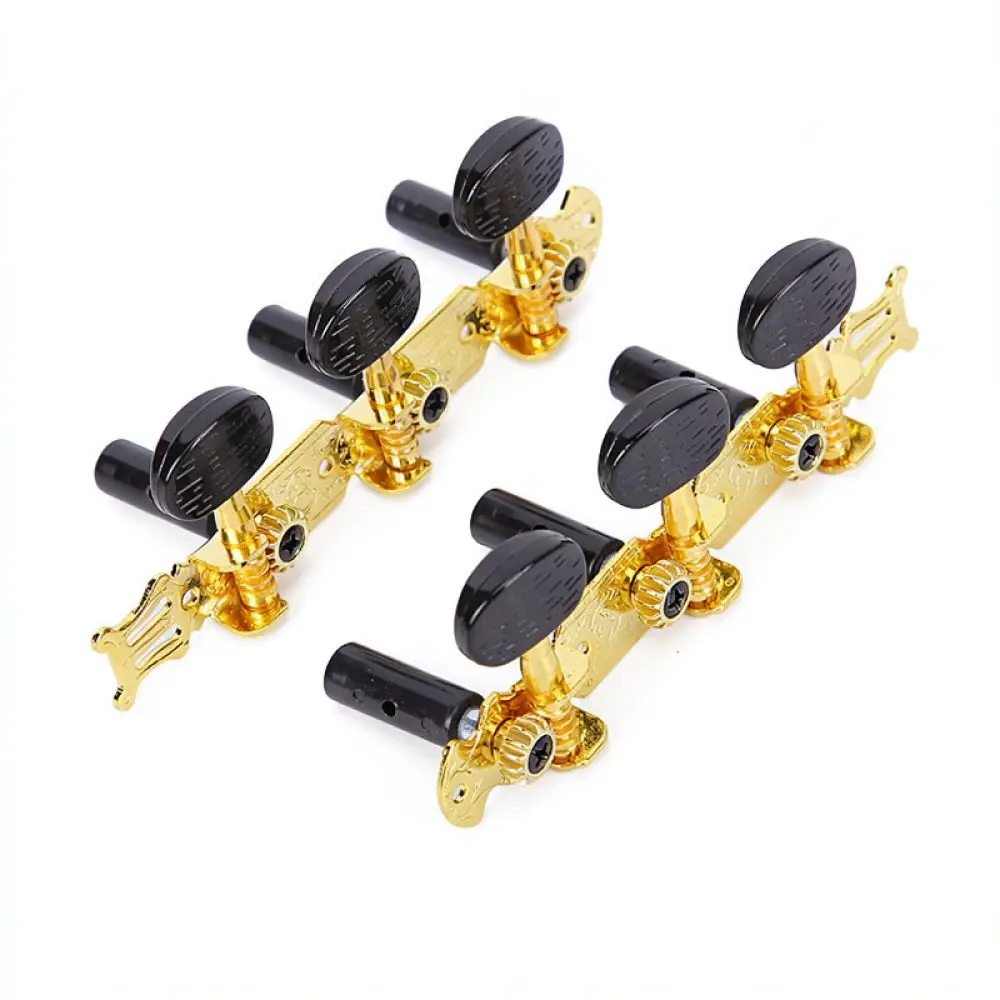 Aimanse Replacement Tuning Pegs Guitar Machine Heads Sealed Chrome Black Tuners For Folk Classical Ukulele Repair Hardware
