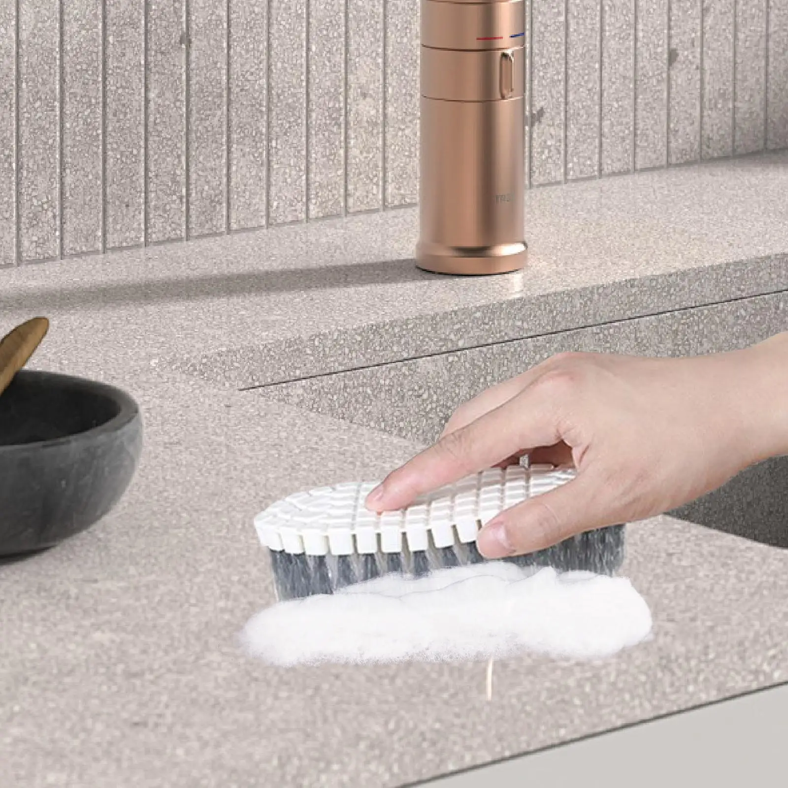 Household Dish Brush Kitchen Scrub Ergonomic Cleaning Brush for Deep Clean Tight Gaps
