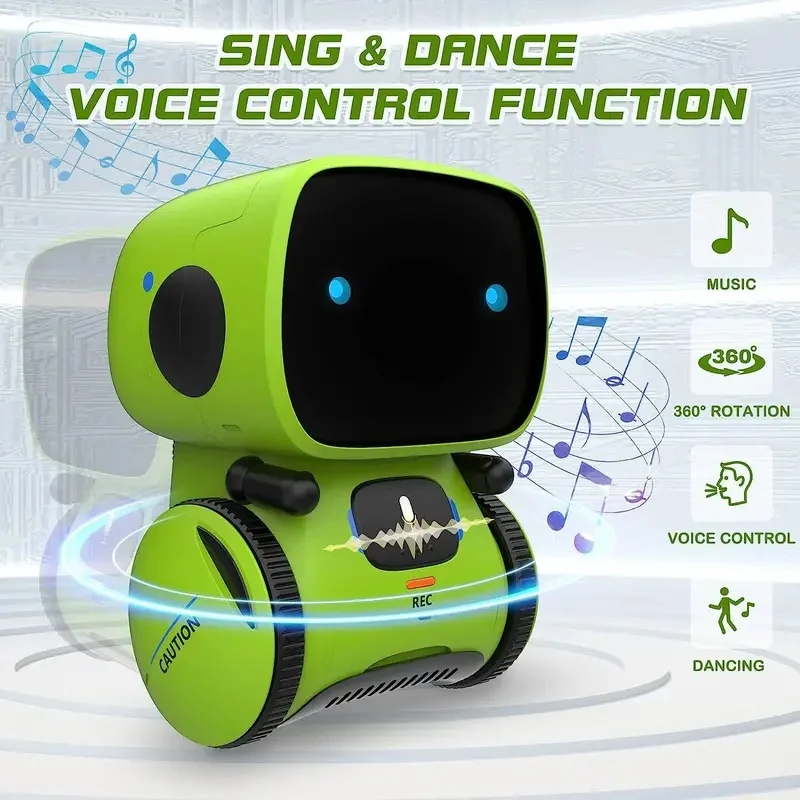 Emo Robot Robots Dance Voice Command Sensor, Singing, Dancing, Repeating Robot Toy Boys And Girls Talkking Robots