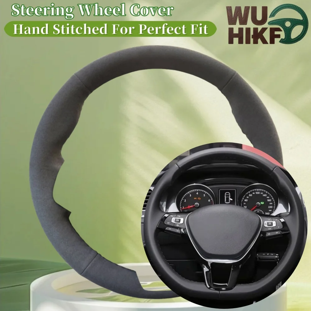 

Hand Sewing Suede Car Steering Wheel Cover For Volkswagen VW Golf 7 Mk7 New Polo Jetta Passat B8 Tiguan Sharan Steering Wrap