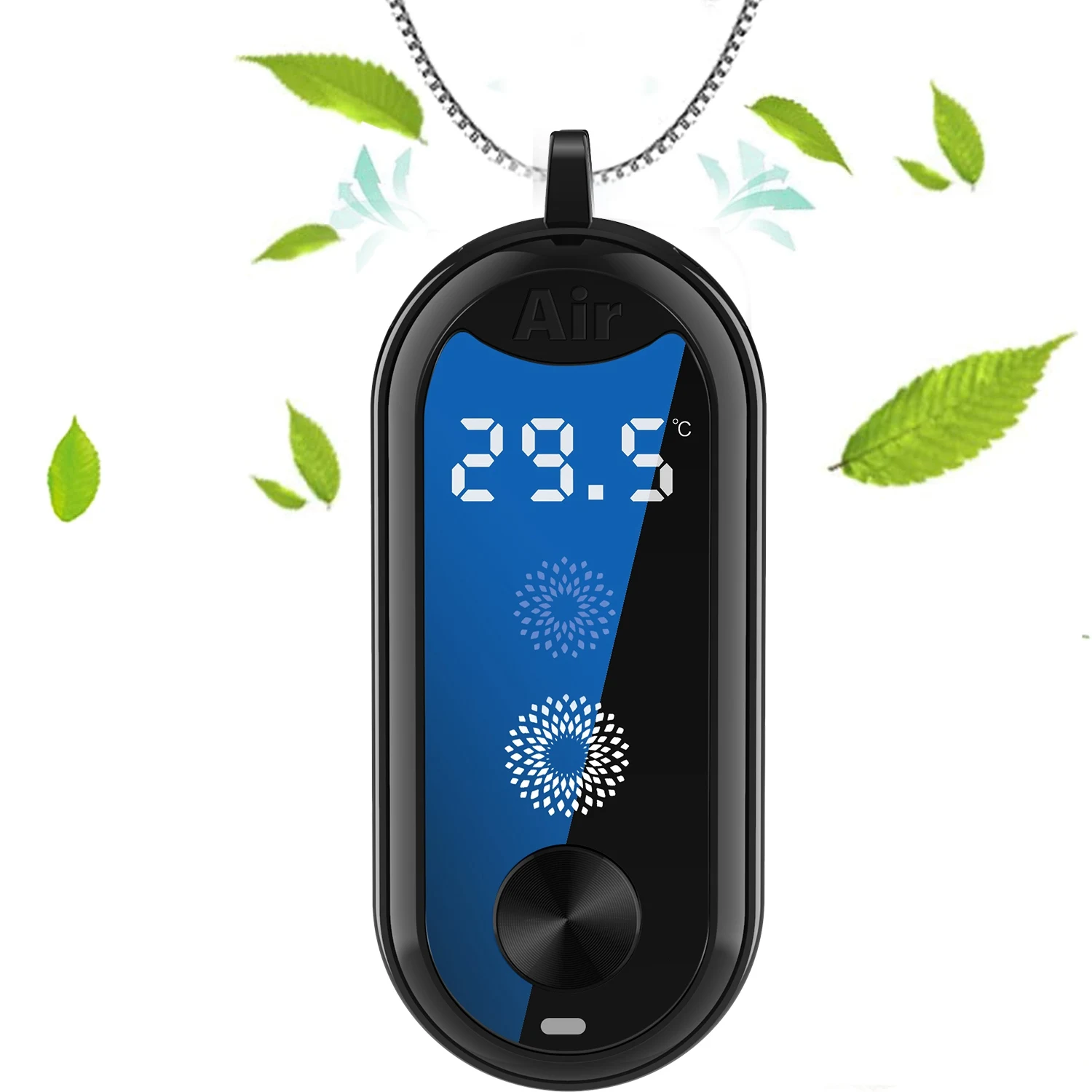 Mini Aromatherapy Purifier Personal Wearable Portable Measurable Temperature 160 Million Negative Ion Car Air Purifier