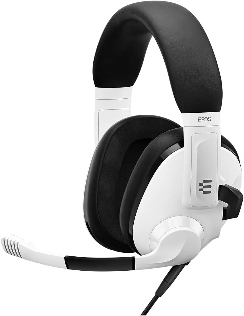 

Noise-Cancelling Gaming Headset with Adjustable Mic for PC, Mac, PS4, PS5, Switch, Xbox in White
