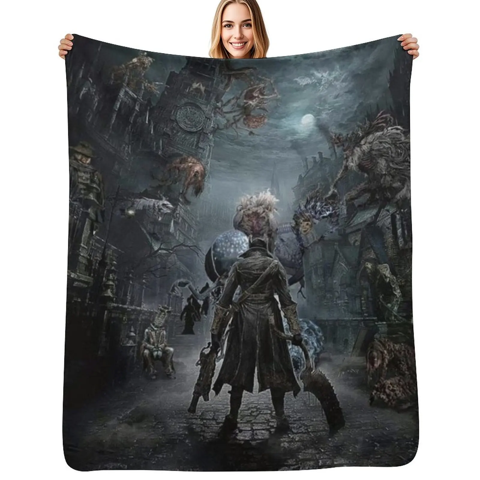 Bloodborne Throw Blanket Thermal sofa bed Thins Heavy Cute Sofa Throw Blankets