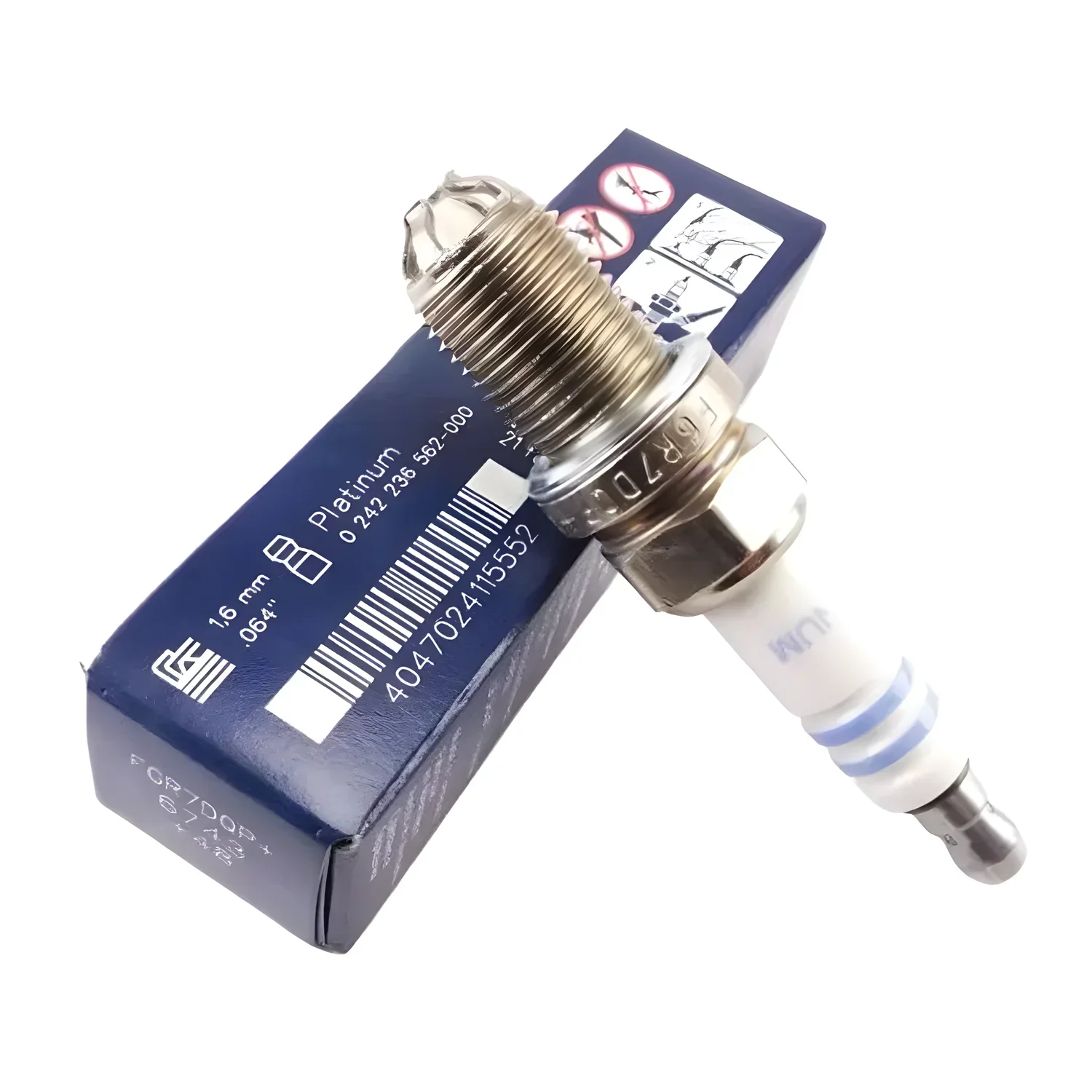 6PCS 0242236562 6743 Double Platinum Ignition Spark Plug 12120037608 Fit for BMW E46 E39 E36 E38 for Audi A4 A6 A8 FGR7DQP+ +48