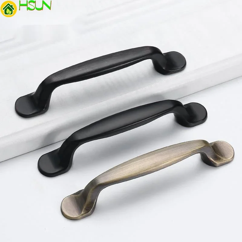 Modern personality simple and compact drawer hardware handle American style drawer door monochromatic handle